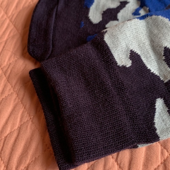 chrissy's socks / Blue Army Camo knee-highs Socks - Women's 7-11 - NEW - Picture 3 of 6